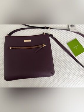 kate spade Rima Crossbody in Mahogany with Gold Hardware
